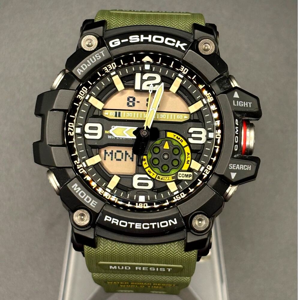 Casio G-Shock Mudmaster GG-1000-1A3 Twin Sensor Green Men’s Watch 200M